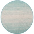 thumbnail image 3 of SAFAVIEH Montauk Vaughn Geometric Cotton Area Rug, Turquoise/Ivory, 6' x 6' Round, 3 of 6