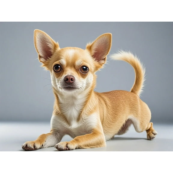 Fawn Chihuahua Diamond Art 5D Diamond Painting DIY Kits Full Round Drill Beads by Number Mosaic Handmade Arts and Crafts for Home Wall Living Room Bedroom Decor 12x16 inch