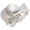 White, variant on French Style Fascinator with Bow Women's Bowler Hat Elegant Bridal Cap for Halloween Wedding Formal Events Head Accessory