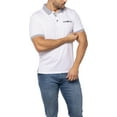 thumbnail image 3 of X RAY Men's Slim Athletic Fit Short Sleeve Performance Stretch Cotton Polo Shirt, White/Sand/Light Heather, Large, 3 of 9