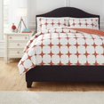 thumbnail image 3 of Ashley Cyrun King Duvet Cover Set in Orange, 3 of 5