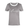 thumbnail image 3 of DailyTrove Women's Beach Mode Graphic Short Sleeve Tee - Casual Loose Top, Playful for Coastal Trips & Daily, 3 of 3