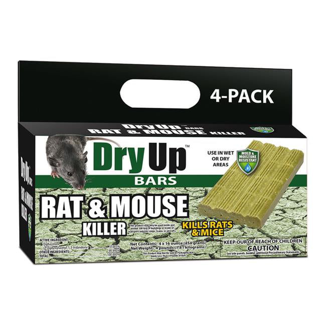 2 Pcs Rat Bait Blocks Mouse Rodent Killer Trap Rodenticide Pest Food Poison Rats 