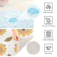 thumbnail image 3 of 2 Piece Soft Bathroom Rug Set Cute Bear-face Sunflower Bath Mat and U-Shaped Toilet Contour Rug (16"x24"+20"x24"), 3 of 6