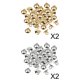 thumbnail image 1 of 400 Pieces Plastic Half Round Shape Bell Beads with Loop Findings, 1 of 9