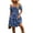 Light-Blue, variant on Summer Casual Dresses for Women Floral Pattern Ruffle Short Sleeve A Line Flowy Mini Dress