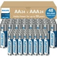 thumbnail image 1 of Pilas Philips AA AAA Ultra Alcalinas 48 unidades, 10 años, 1 of 7