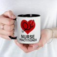 thumbnail image 3 of CafePress - Nurse Practitioner Heart Mug - 11 oz Ceramic Mug - Novelty Coffee Tea Cup, 3 of 3