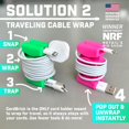 thumbnail image 3 of Cordbrick Stocking Stuffers Para Adultos Gestión De Cables Soporte Para Cables Con Peso Soporte Para Teléfono - Organizador De Dispositivos Multiusos Para Mesita De Noche. Regalo Para Hombres Silicona, 3 of 5