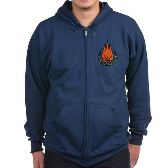 CafePress - Team Nerf Basketball Sweatshirt - Zip Hoodie, Classic Hooded Sweatshirt with Metal Zipper