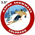 thumbnail image 2 of Aspen Snowmass, Colorado Skier Decorative Car Truck Decal Window Sticker Vinyl Die-Cut Wildlife Travel Adventure Vacation Tourist Souvenir, 2 of 2