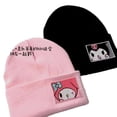 thumbnail image 4 of Gorro de punto Cinnamoroll Sanrio para mujer, gorro de invierno cálido para adulto, gorro de dibujos animados lindo Kuromi My Melody, regalo de Navidad para niña, 4 of 4