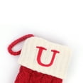 thumbnail image 2 of Diconna Christmas Present Sock, Lettering Initials Snowflake Pattern Knit Cartoon Stockings Cloth Gift Container Decorative Bag, 2 of 4