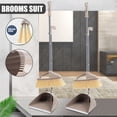 thumbnail image 2 of IKemiter Broom and Dustpan Set Standing Upright Dust Pan Long Handle Lobby Broom, 2 of 7