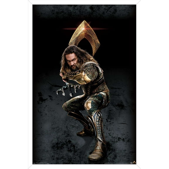 DC Comics Movie - Justice League - Aquaman Wall Poster, 14.725" x 22.375", Framed