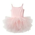 thumbnail image 3 of Gvdentm Toddler Girls Ballet Skirted Leotards Strap Tutu Dress Party(Light Pink,18-24 Months), 3 of 3