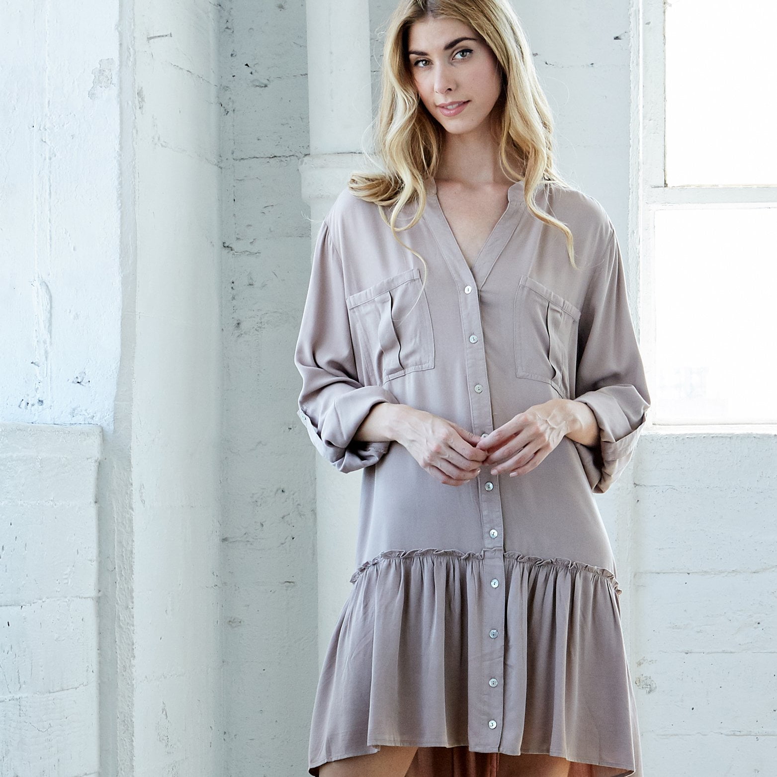 drop waist shirt dress