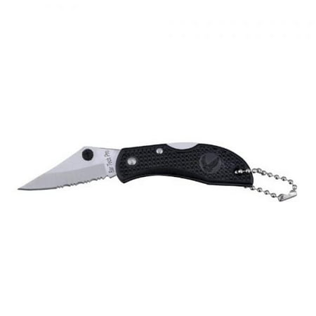Small Mini Half-Serrated Key Chain Pocket Knife (Best Small Neck Knife)