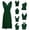 v#85Green186, variant on Rggeeun Baby Girls Dresses Solid Color Flowy Relaxed Fit Soft Lightweight Sleeveless V Neck Waist Draping with Adjustable Belt Ankle Length for Summer Outdoor Play Trendy Playwear,Red,9-14 Years