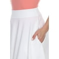 thumbnail image 3 of White Mark Women's Mid Length Fit and Flare Skirt, 3 of 5