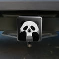 thumbnail image 4 of Panda Skull Optical Illusion Spooky Tow Trailer Hitch Cover Plug Insert, 4 of 6