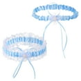 thumbnail image 4 of Minnieouse 2Pcs Women Leg Garter Belt Fashion Bridal Belts Beautiful Birthday Suspender Embroidered Accessories Lace Wedding Cosplay Type2, 4 of 6