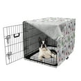 thumbnail image 5 of Fantasy World Dog Crate Cover, Pastel Colored Print of Castles Dragons Deer Trees Birds and Bridge Theme, Easy to Use Pet Kennel Cover Small Dogs Puppies Kittens, 7 Sizes, Multicolor, by Ambesonne, 5 of 6