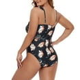 thumbnail image 7 of One Piece Swimsuit for Women Plus Size One-Piece Show Printing Wire Free With Pad Flowers Set, 7 of 7