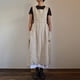 thumbnail image 3 of Vestido de mujer Casual Suelto Sólido Pinafore Tirantes Largos Delantal Algodón Lino Vestidos Generales con Bolsillos, 3 of 5