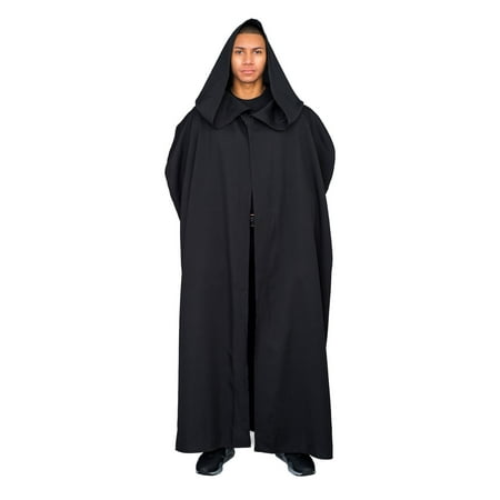 Jedi Black Robe with Hood (Adult Plus)