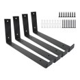 thumbnail image 1 of Soportes flotantes para estantes 4x Soporte De Estante Soporte De Esquina DIY Soporte De Estante De Pared Para Tienda Interior Oficina 20cmx4cmx15cm Fanmusic Soportes flotantes para estantes, 1 of 7