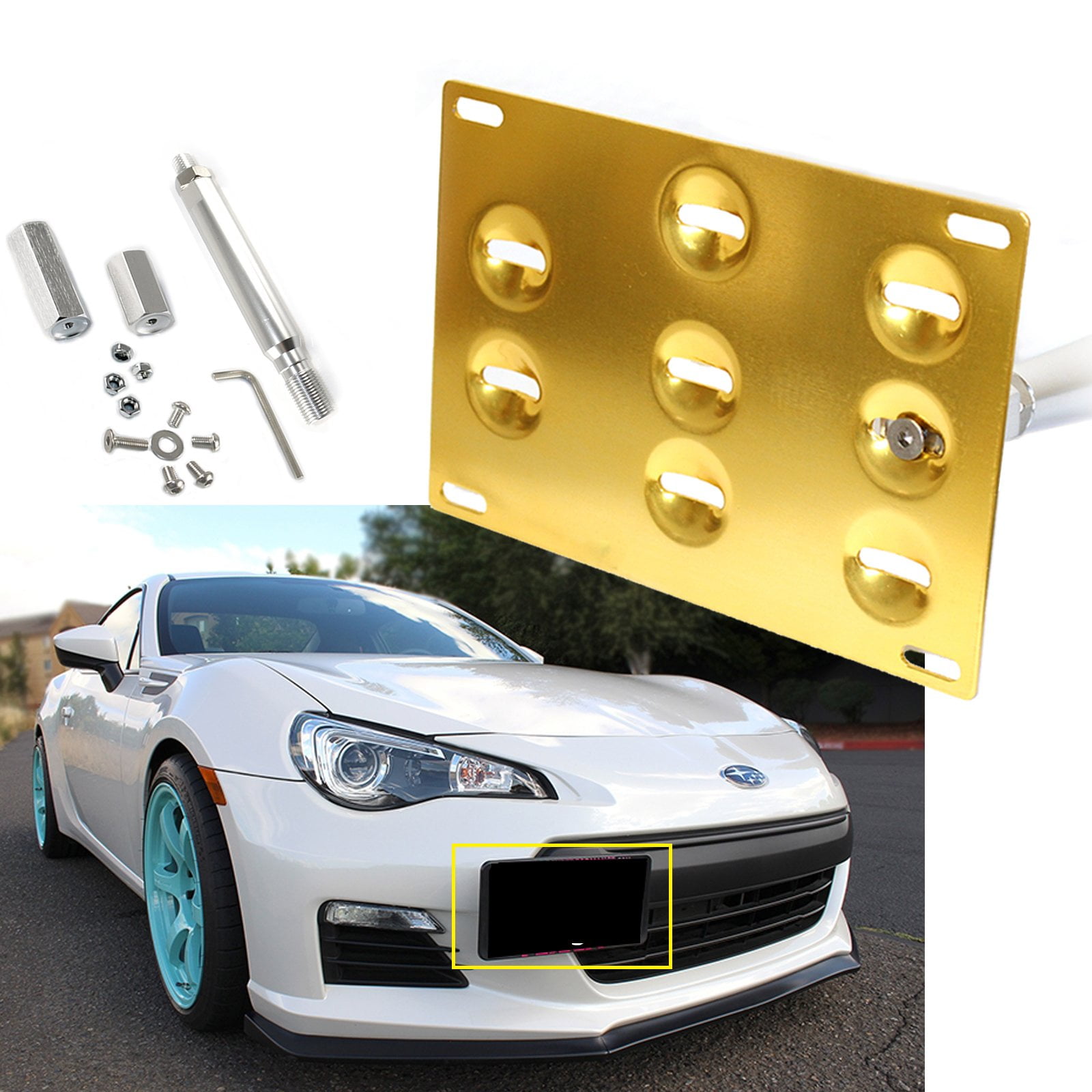 Type A-Red psler Car Towing Hook Ring Racing Front Rear Bumper Trailer Ring Eye Towing for Scion FR-S WRX STi 2015-2018 