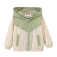 thumbnail image 6 of Samdudou Boys Windbreaker Jackets Lightweight Color Block Coats Fall Winter Long Sleeve Outerwear Kids Hooded Zip Up Clothes Casual Outdoor Hiking Travel Clothes with Pockets Size 1-9 Years, 6 of 7