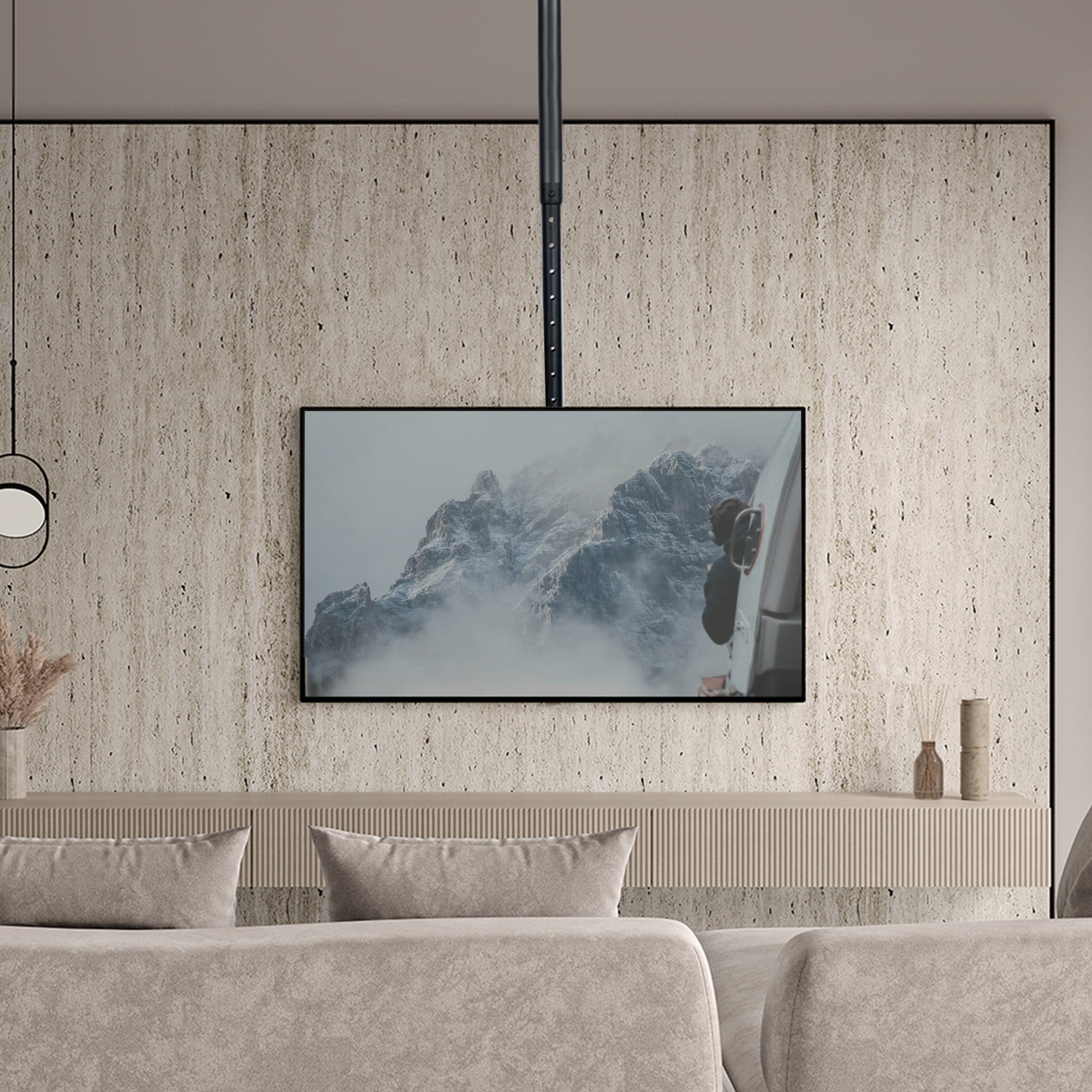 VIVO Extending Ceiling TV Mount for 37 to 90 inch Screens, 5ft Pole