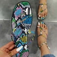 thumbnail image 1 of Sandalias planas de verano para mujer, zapatillas multicolores, zapatos de playa para el hogar Wmkox8yii  hj789, 1 of 6