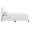 thumbnail image 4 of Modway Celine Channel Tufted Performance Velvet Twin Bed in White, 4 of 9