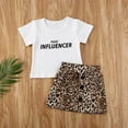 thumbnail image 2 of Infant Girls Clothing Set, Short-Sleeved Print T-Shirt + Variegated Skirt, 2 of 8