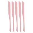 thumbnail image 3 of 5pcs Silicone Makeup Spatula Stir Double Headed Sleek Side Makeup Scraper for Cosmetic Pink, 3 of 14