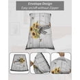 thumbnail image 7 of Vintage Sunflower Pillow Covers King Size, Spring Floral Summer Botanical Plaid Soft Bed Throw Pillowcases Breathable Cooling Long Lumbar Body Pillow Sham Cover for Bed Sofa 20''x40'', 7 of 7
