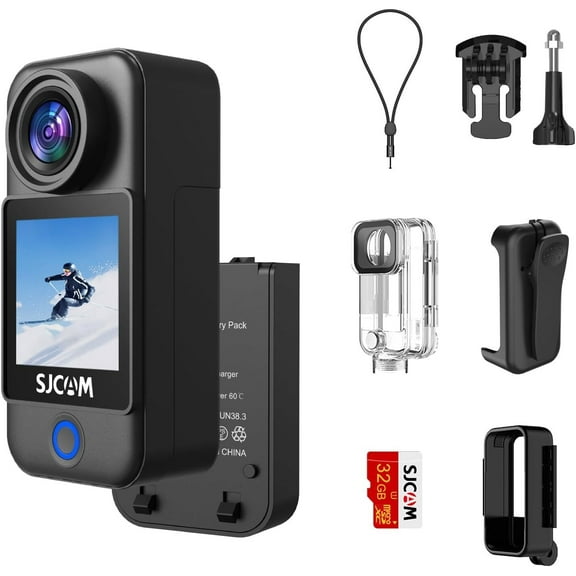 SJCAM C300 Pocket Action Camera 4K Mini Body Camera 20MP Waterproof TouchScreen