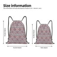 thumbnail image 4 of Drawstring Backpack - Paisley Pattern No.90112 Splash Proof Small Drawstring Gym Bag for Women Men, Cinch Sports String Bag Backpack for Travel Swimming Beach, 4 of 8
