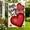 thumbnail image 3 of Moocorvic Valentines Day Garden Flag 12x18 Inch, Heart Print Welcome Yard Outdoor Flag for Yard Outdoor Decoration, 3 of 6