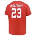 thumbnail image 3 of Men's Fanatics Christian McCaffrey Scarlet San Francisco 49ers Big & Tall T-Shirt, 3 of 3