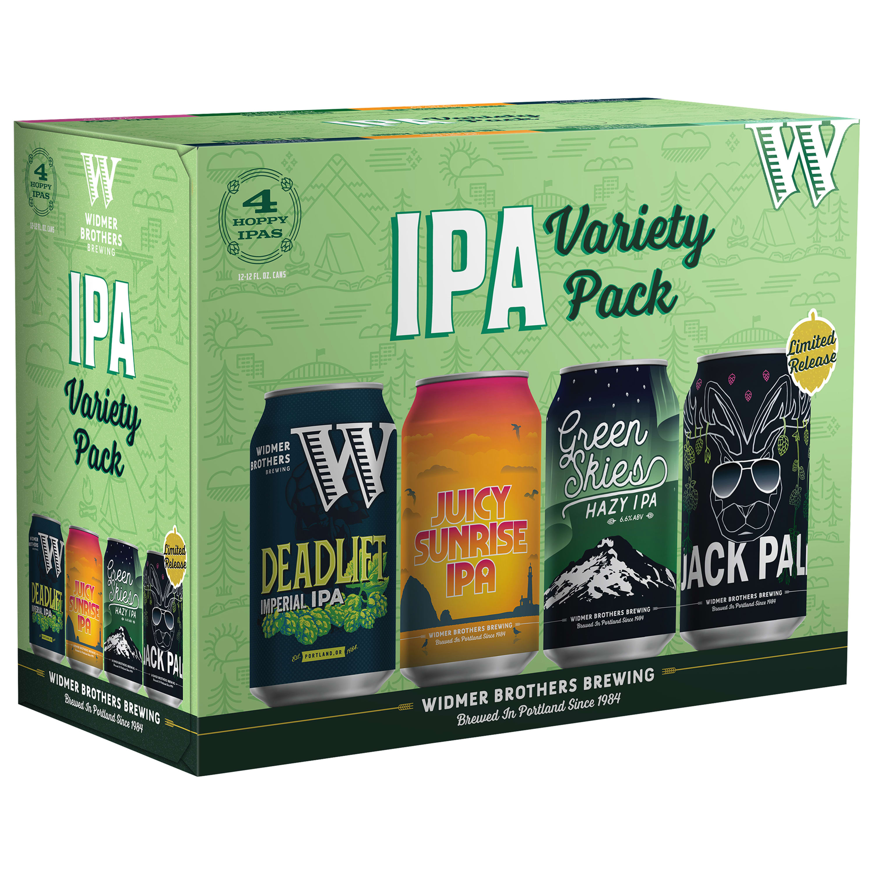 Widmer Brothers Brewing IPA Variety Pack, 12 Pack 12 fl. oz. Cans
