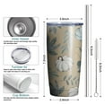thumbnail image 6 of 20oz Tumbler with Lid and Straw Stainless Autumn Pumpkin Steel Vacuum Insulated Water Coffee Tumbler Cup, Double Wall Vacuum Insulated Travel Mug Reusable Tumblers for Ice Drinks, Hot Beverage, 6 of 7