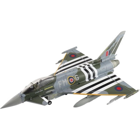 Hobby Master | 1:72 Scale Diecast Military Aircrafts | Eurofighter Typhoon FGR4 ZJ913/FM-G, RAF, 2024 (w/2 x ASRAAM, 4 x AIM-120, 3 x Fuel Tank) | Model HA6626
