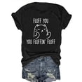 thumbnail image 1 of Camiseta con estampado de letras, top casual de manga corta y cuello redondo, ropa de mujer, 1 of 6