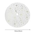 thumbnail image 2 of 60 Inch Christmas Tree Base Cover Decorative Holiday Party Mat for Festive Home Celebration, 2 of 3