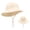 Beige, variant on Toddler Fisherman Hat, Sun Shield Ribbon Detail Airy Soft Cotton UV Protection Headwear Khaki Size 2 T
