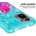 thumbnail image 4 of Phone Case for Redmi Note 10 4G,Case for Redmi Note 10S, Shiny Bling Quicksand Effect TPU Bumper Case with Four Corners Protection Cover for Redmi Note 10 4G/Redmi Note 10S, Blue Purple, 4 of 7